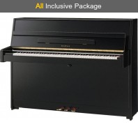 Kawai K-15 E Ebony Polished Upright Piano All Inclusive Package
